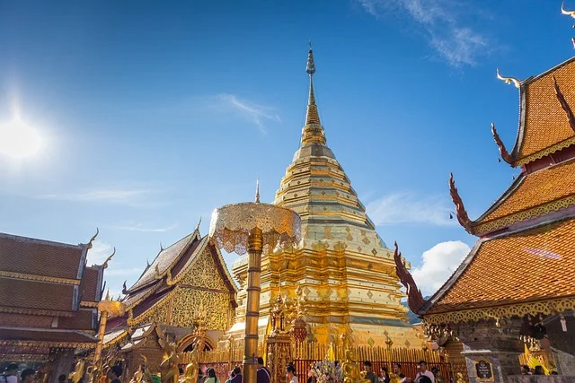 image of a temple in chiang mai in thailand which is also budget-friendly travel destinations