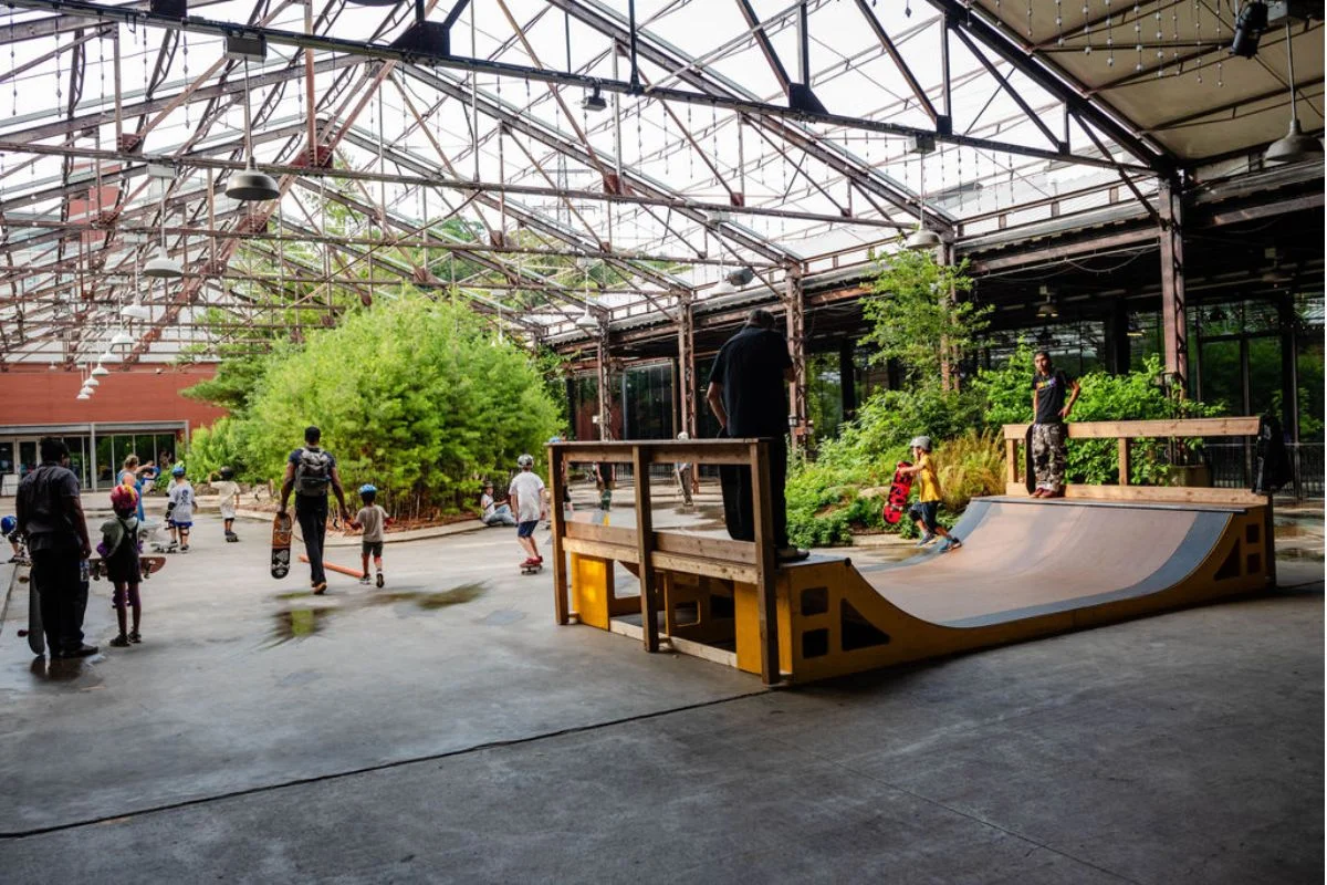 a picture of people enjoying community centre of evergreen brick works in toronto which is Must-See Toronto Spots